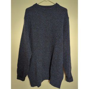 Vintage L.L. Bean Men's Wool Sweater Dark Blue XL Long